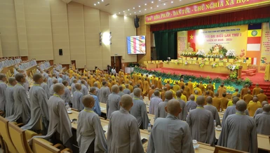 Đại hội đại biểu Phật giáo tỉnh Hưng Yên lần thứ I, nhiệm kỳ 2026-2031 diễn ra phiên đầu tiên tại Trung tâm Thông tin - Hội nghị tỉnh