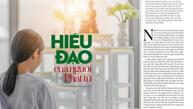 Bài trên Báo Giác Ngộ số đặc biệt Vu lan Phật lịch 2570 - Thiết kế: Phòng Mỹ thuật BGN/Tống Viết Diễn