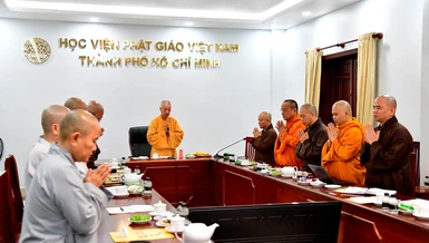 Phiên họp của Hội đồng Điều hành Học viện chiều ngày 26-8