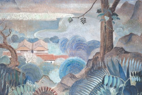 "Nhìn từ đỉnh đồi", sơn dầu, Lê Phổ (1907-2001)