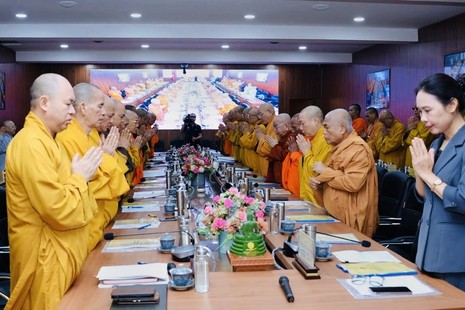 Hội nghị kỳ 5 - khóa IX của Ban Thường trực Hội đồng Trị sự GHPGVN diễn ra tại thiền viện Quảng Đức, TP.HCM - Ảnh: Bảo Toàn/BGN
