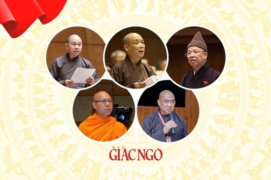 5 vị giáo phẩm thuộc GHPGVN tham gia ứng cử Đại biểu Quốc hội khóa XVI - Thiết kế: Hạnh Đăng