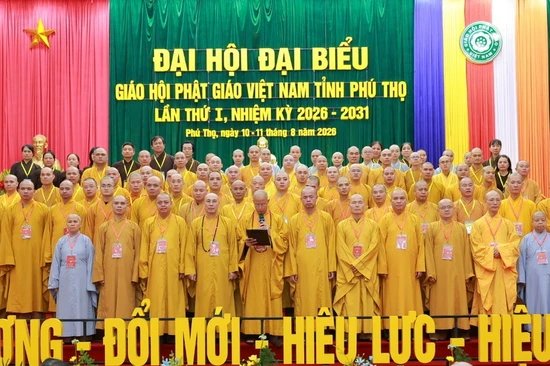 Tân Ban Trị sự GHPGVN tỉnh Phú Thọ nhiệm kỳ 2026-2031 ra mắt và phát biểu nhận nhiệm vụ