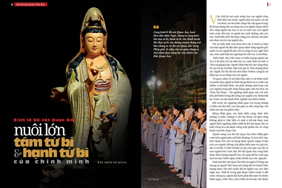 Bài trên Báo Giác Ngộ số 1123 - Thiết kế: Phòng Mỹ thuật BGN/Tống Viết Diễn