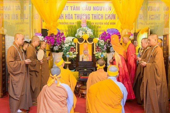 Lễ truy niệm Hòa thượng Thích Chơn Trí diễn ra tại chùa Phước Trí vào sáng nay, 26-7