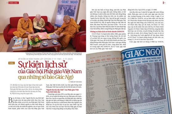 Bài trên Báo Giác Ngộ số 1124 - Thiết kế: Phòng Mỹ thuật BGN/Tống Viết Diễn