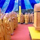 Chư tôn giáo phẩm nhất tâm cầu nguyện tại chùa Thanh Sơn