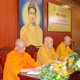 Chư tôn đức chứng minh Hội nghị hiệp thương nhân sự Trường Trung cấp Phật học tỉnh Vĩnh Long sau hợp nhất