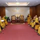 Chư vị Trưởng lão Hội đồng Chứng minh họp chuẩn y Hội đồng Thập sư Đại giới đàn Bửu Lai - Ảnh: Bảo Toàn/BGN
