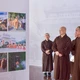 Hòa thượng Thích Lệ Trang khảo sát không gian tổ chức triển lãm "45 năm Giáo hội Phật giáo Việt Nam: Phát triển cùng đất nước - Bước vào kỷ nguyên mới - Ảnh: Quảng Đạo/BGN