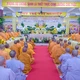 Chư Ni hệ phái Khất sĩ tưởng niệm Ni trưởng Huỳnh Liên tại tịnh xá Ngọc Phương vào sáng 5-5 - Ảnh: Quảng Đạo/BGN