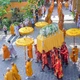 Kim quan Trưởng lão Hòa thượng Thích Giác Tường rời Giác linh đường tại pháp viện Minh Đăng Quang đến nơi trà-tỳ trong niềm tiếc thương vô hạn của Tăng Ni, tín đồ Phật tử - Ảnh: Quảng Đạo/BGN