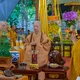 Đức Pháp chủ mặc niệm cầu nguyện anh linh các liệt sĩ, đồng bào yêu nước hy sinh trong chiến dịch Mậu Thân năm 1968 - Ảnh: Quảng Đạo/BGN