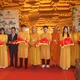 Cắt băng khai mạc triển lãm Thư pháp Quốc ngữ - Ảnh: CMK