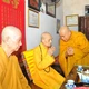 Chư tôn đức giáo phẩm trong một lần vấn an Đức Pháp chủ tại tổ đình Viên Minh - Ảnh: Bảo Trinh