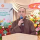 Thượng tọa Thích Tâm Hải chia sẻ tại buổi họp mặt thân mật nhân dịp Kỷ niệm 101 năm Ngày Báo chí Cách mạng Việt Nam (21-6-1925 - 21-6-2026) - Ảnh: Quảng Đạo/BGN
