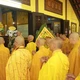 Chư vị giáo phẩm tưởng niệm Hòa thượng Thích Huệ Trí nhân Tuần lâm Đại tường, tại Hương Nghiêm đường thuộc tổ đình Kim Tiên - Huế