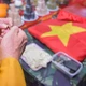 Chư Tăng cầu nguyện, tưởng niệm nơi quy tập hài cốt liệt sĩ hy sinh, chôn cất tại công viên Lê Thị Riêng - Ảnh: Quảng Đạo/BGN