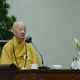 Đại lão Hòa thượng Thích Trí Quảng, Pháp chủ GHPGVN khai thị trong khóa tu Ngày an lạc kỳ 3 ở Học viện Phật giáo VN tại TP.HCM - Ảnh: Bảo Toàn/BGN