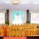 Chư tôn đức Tăng Ni, cư sĩ tham gia các Ban chuyên môn chụp ảnh lưu niệm với chư vị giáo phẩm Chứng minh, Ban Thường trực Ban Trị sự GHPGVN TP.HCM - Ảnh: Bảo Toàn/BGN