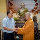 Đức Pháp chủ tiếp thân mật Bí thư Tỉnh ủy Cà Mau Nguyễn Hồ Hải chùa Huê Nghiêm - Ảnh: Nguyện Truyền/BGN