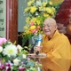 Trưởng lão Hòa thượng Thích Minh Thông, Phó Thư ký Ban Thường trực Hội đồng Chứng minh sách tấn chư hành giả an cư tại chùa Kiều Đàm