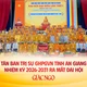 Hòa thượng Thích Thiện Thống được tái suy cử Trưởng ban Trị sự GHPGVN tỉnh An Giang nhiệm kỳ 2026-2031 và các thành viên tân Ban Trị sự chính thức ra mắt đại hội, sáng nay, 19-6-2026 - Ảnh: Nguyện Truyền/BGN