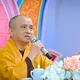 Thượng tọa Thích Tâm Hải chia sẻ cùng chư Tăng Ni hành giả an cư liên phường Vũng Tàu, Tam Thắng, Phước Thắng, Rạch Dừa (TP.HCM) tại trường hạ chùa Liên Trì - Ảnh: Tịnh Mạnh