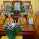Chư tôn đức Ban Thừa kế Thiên Thai Thiền Giáo tông lưu niệm cùng Đức Pháp chủ GHPGVN, Trưởng lão Hòa thượng Chủ tịch Hội đồng Trị sự - Ảnh: Nguyện Truyền/BGN 