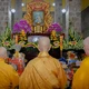 Đức Pháp chủ GHPGVN cùng chư vị giáo phẩm dâng hương tưởng niệm 73 năm ngày Tổ sư Huệ Đăng viên tịch tại Tổ đường tổ đình Thiên Thai - Ảnh: Nguyện Truyền/BGN