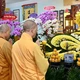 Lễ tưởng niệm Tiểu tường Trưởng lão Hòa thượng Thích Trí Tịnh và bổ nhiệm trụ trì Linh Phong Thiền Uyển diễn ra sáng nay 27-9 (17-8-Bính Ngọ) - Ảnh: Tịnh Mạnh