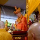 Hòa thượng Thích Lệ Trang đã đăng đàn chẩn tế siêu tiến chư anh linh vào chiều 14-6 (29-4-Bính Ngọ) tại công viên Lê Thị Riêng - Ảnh: Đại Thủy