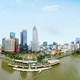 Trung tâm TP.HCM nhìn từ sông Sài Gòn - khu vực tập trung các hoạt động tài chính, thương mại, dịch vụ, giữ vai trò động lực tăng trưởng của Thành phố - Ảnh: MTTP