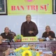 Thượng tọa Thích Trí Thọ chủ trì buổi họp tại Văn phòng Ban Trị sự khu vực Bến Tre