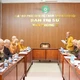 Thượng tọa Thích Hạnh Huệ chủ trì buổi họp