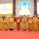 Thường trực Ban Tăng sự GHPGVN TP.HCM nhiệm kỳ 2026-2031 nhận quyết định và ra mắt tại hội nghị - Ảnh: Bảo Toàn/BGN