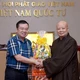 Giám đốc Sở Dân tộc và Tôn giáo TP.HCM Nguyễn Văn Đồng và Hòa thượng Thích Lệ Trang, Trưởng ban Trị sự TP.HCM - Ảnh: Bảo Toàn/BGN