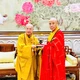 Trưởng lão Hòa thượng Thích Diễn Giác tiếp Trưởng lão Hòa thượng Thích Thiện Nhơn