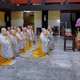 Chư Ni đảnh lễ Đức Pháp chủ GHPGVN tại chùa Huê Nghiêm