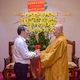 Thiếu tướng Lê Quang Đạo và Hòa thượng Thích Lệ Trang - Ảnh: Quảng Đạo/BGN