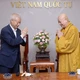 Hòa thượng Thích Lệ Trang và ông Trương Kỳ - Ảnh: Bảo Toàn/Báo Giác Ngộ