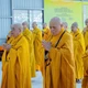 Chư Tăng Ni các xã thực hiện Bố-tát định kỳ, tại chùa Pháp Thành