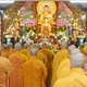 Khóa lễ Tự tứ tại chánh điện chùa Huỳnh Kim