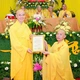 Thượng tọa Thích Thông Đạo trao quyết định bổ nhiệm trụ trì Thanh Phước đến Đại đức Thích Pháp Nguyên