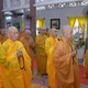 Đức Pháp chủ GHPGVN cùng chư vị Trưởng lão dâng hương tưởng niệm húy nhật Trưởng lão Hòa Thượng Thích Minh Châu - Ảnh: Bảo Toàn/BGN
