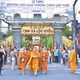 Cung tống kim quan Hòa thượng Thích Giác Tuấn rời tịnh xá Lộc Uyển đến nơi trà-tỳ
