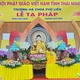 Thượng tọa Thích Nguyên Thành, Trưởng ban Trị sự GHPGVN tỉnh Thái Nguyên sách tấn chư hành giả Tăng Ni sau ba tháng hạ an cư