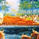 Tranh vẽ Đức Phật nhập Niết-bàn