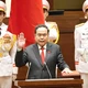 Chủ tịch Quốc hội Trần Thanh Mẫn tuyên thệ sau khi tái đắc cử - Ảnh: Quang Phúc