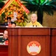 Trưởng lão Hòa thượng Thích Thiện Nhơn trình bày tham luận tại đại hội - Ảnh: MTTQVN TP.HCM